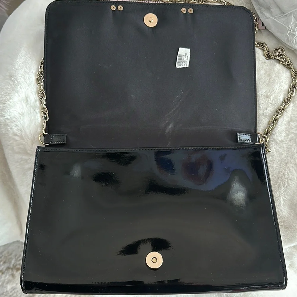 NWT WHBM Animal Print Clutch, Removable Chain - Picture 10 of 11